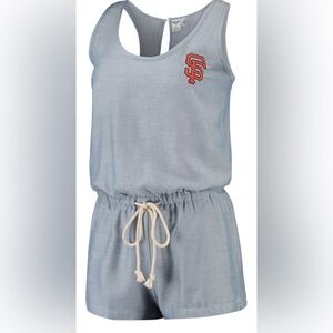 SF Giants Womens Light Blue Romper Sleepwear Concepts Sport MLB Size S NWT